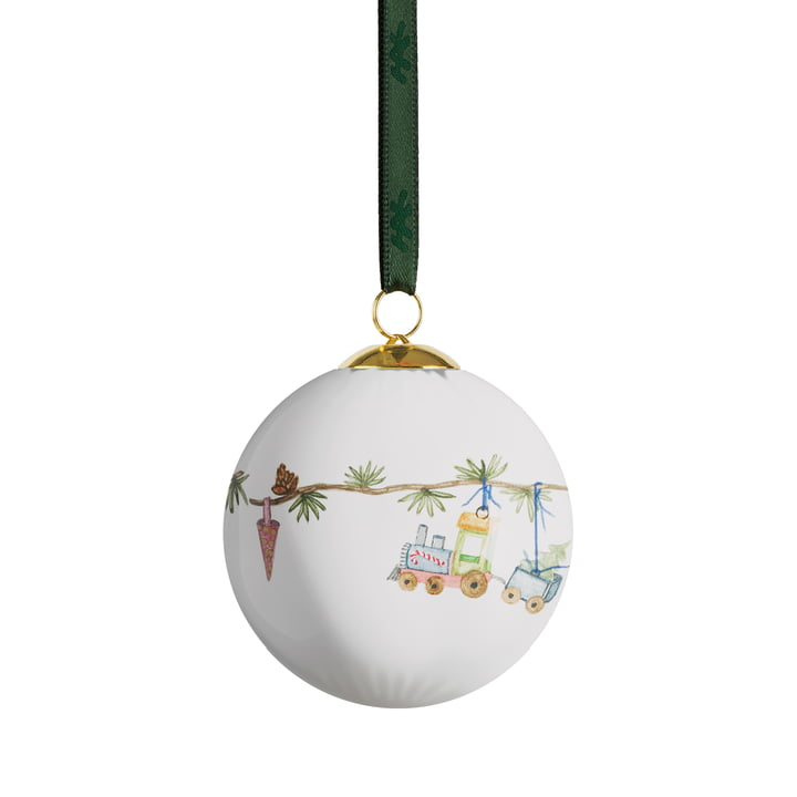 Kähler Design - Hammershøi Christmas 2024 Boule de Noël, Ø 6 cm, blanche