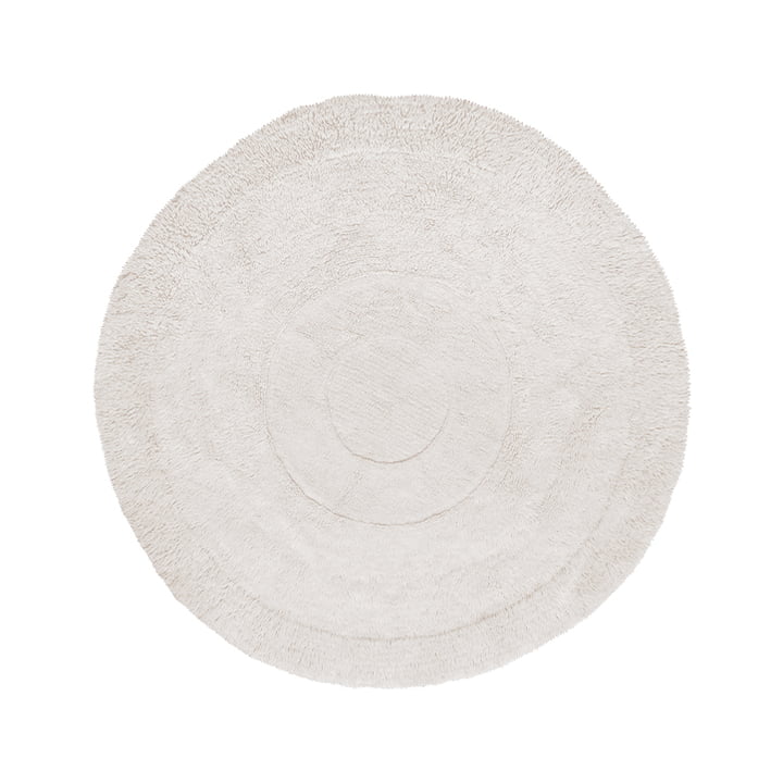 Lorena Canals - Tapis en laine Arctic Circle, 250 x 250 cm, sheep white