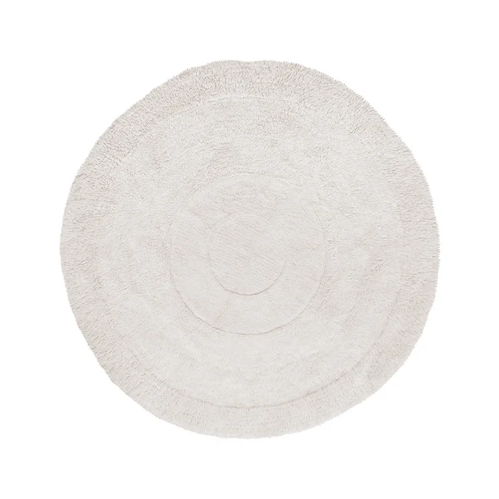 Lorena Canals - Tapis en laine Arctic Circle, 250 x 250 cm, sheep white