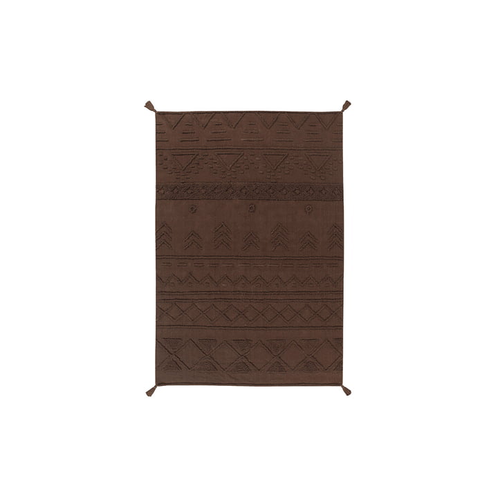 Lorena Canals - Tapis Tribu, 120 cm x 160 cm, marron