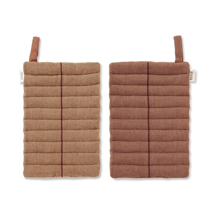Ferm Living - Ito maniques, hazel (set de 2)