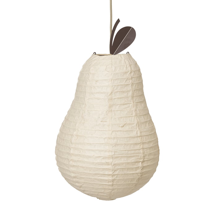 ferm Living - Pear Abat-jour, Ø 37 cm, naturel