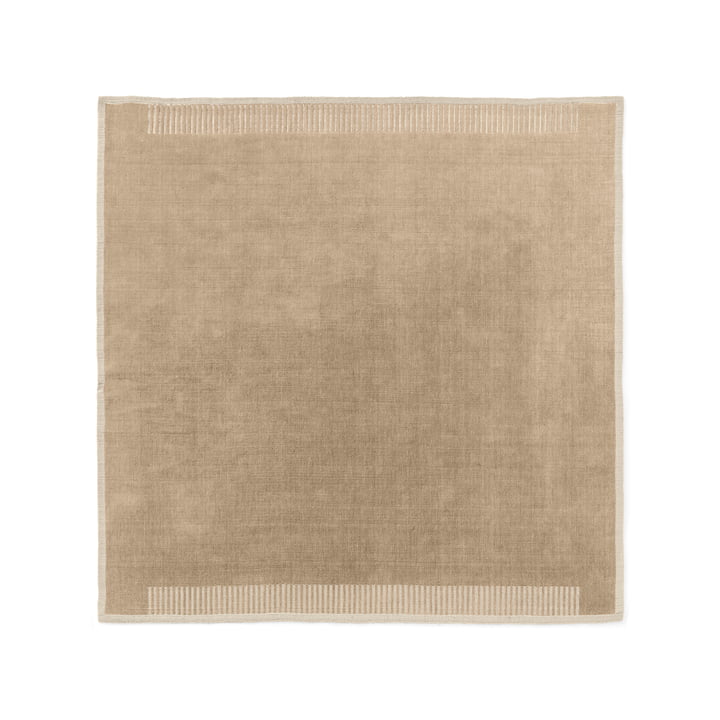 Tapis Duomo, 270 x 270 cm, limestone beige de Audo