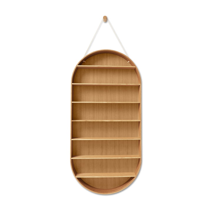 ferm Living - Oval Dorm Étagère murale, chêne huilé