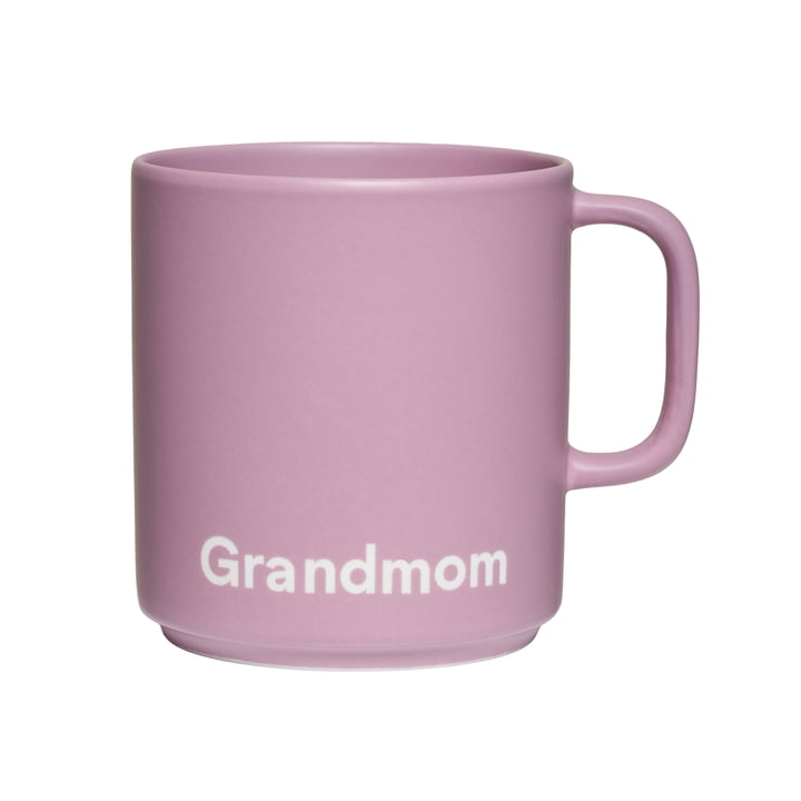 Design Letters - VIP Favourite Tasse en porcelaine avec anse, Grandmom / lavender