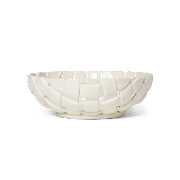 Ferm Living - Plait Coupe, Ø 30 cm, blanc cassé