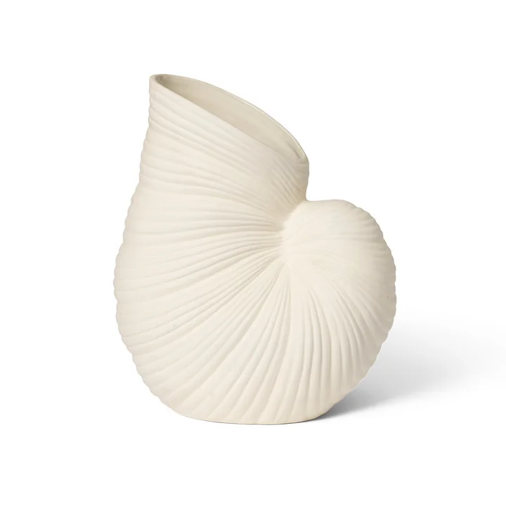 Ferm Living - Shell Vase, blanc cassé