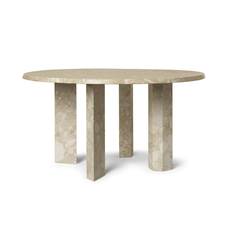 ferm Living - Taula table basse, H 35 x Ø 67 cm, marbre, sable