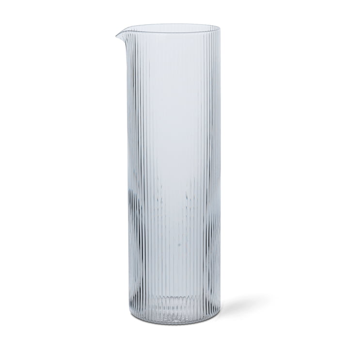 ferm Living - Ripple Carafe à eau, 1,1 l, claire