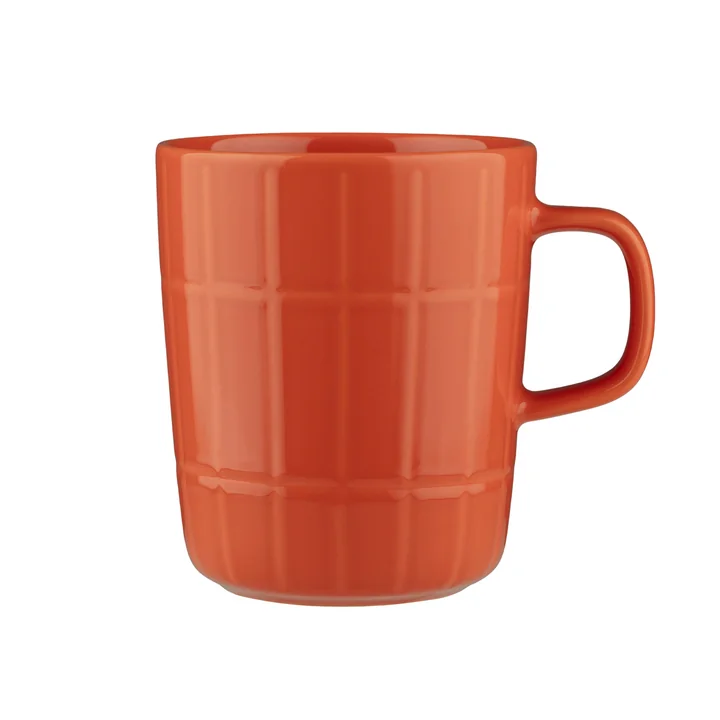 Marimekko - Oiva Tiiliskivi Tasse avec anse, 250 ml, orange