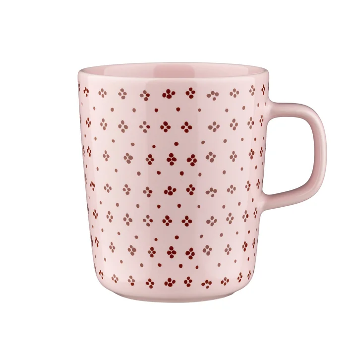 Marimekko - Oiva Muija Tasse, 250 ml, rose / marron