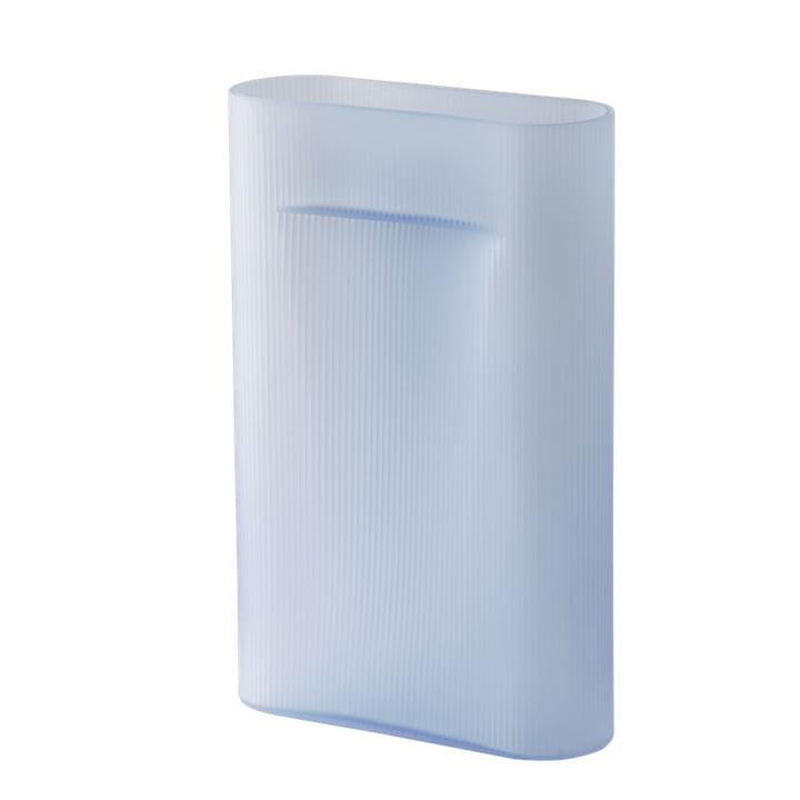 Muuto - Ridge Vase de sol H 48,5 cm, verre, bleu clair