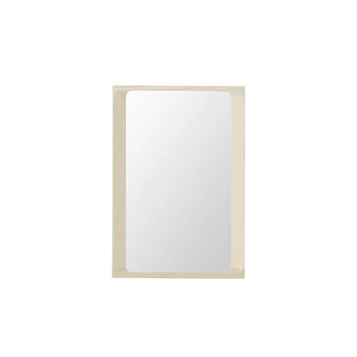 Muuto - Arced Miroir, 80 x 55 cm, épicéa huilé