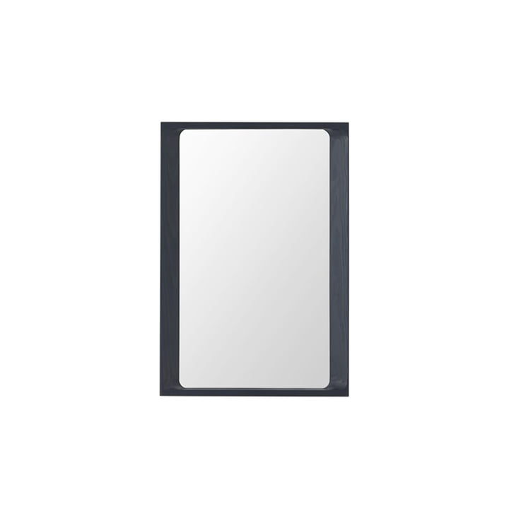 Muuto - Arced Miroir, 80 x 55 cm, bleu nuit