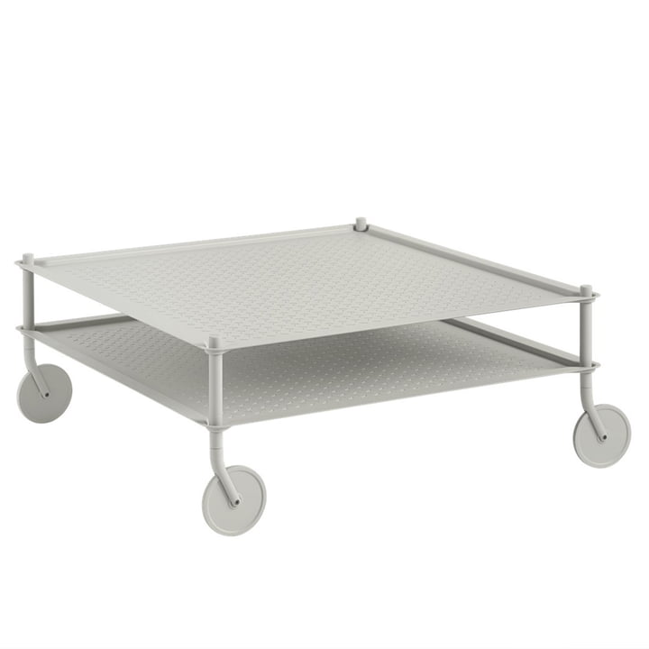 Muuto - Flow table basse, 95,5 x 95 cm, gris