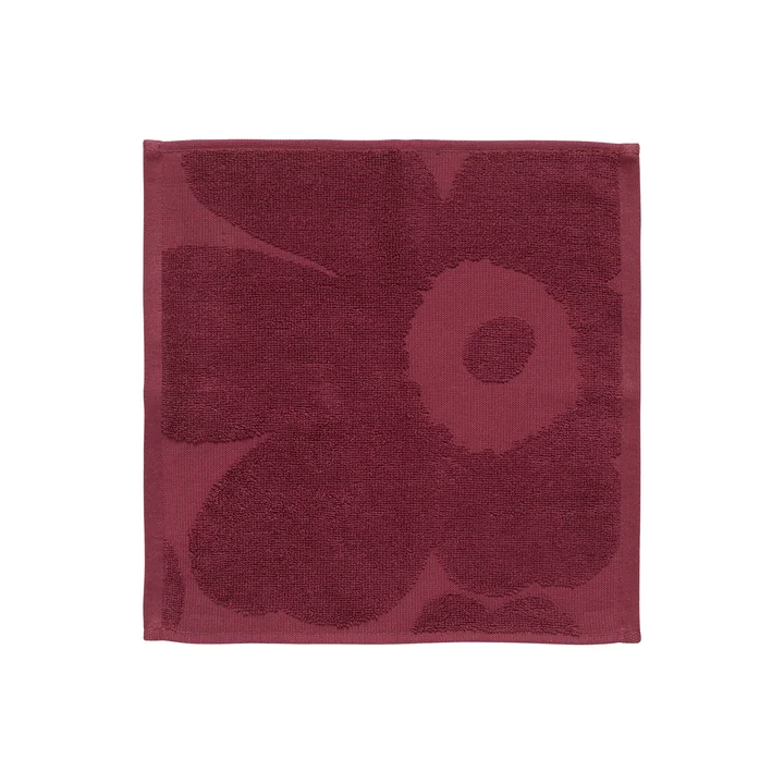 Marimekko - Unikko Solid Mini-serviette, 32 x 32 cm, bourgogne
