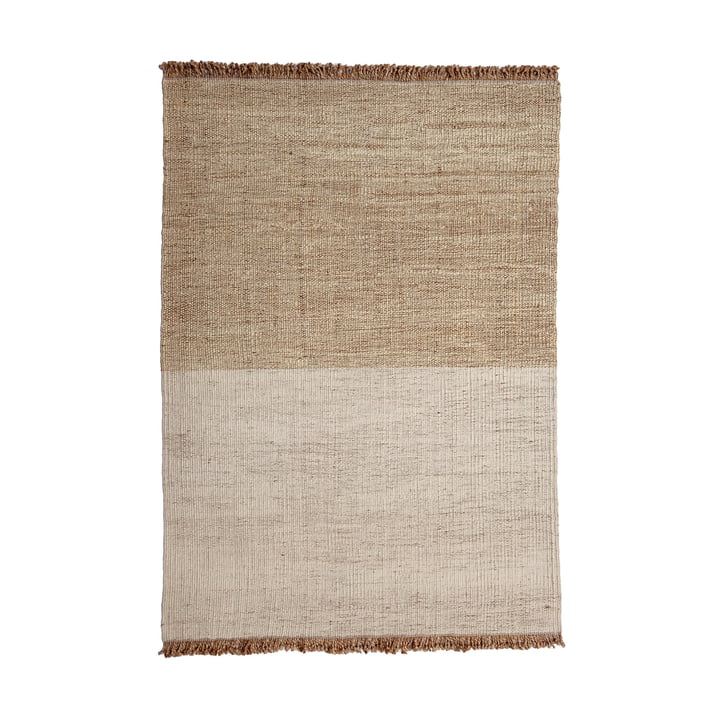 Nanimarquina - Tapis Tres Stripes Vegetal, 170 x 240 cm, marron (Édition exclusive)