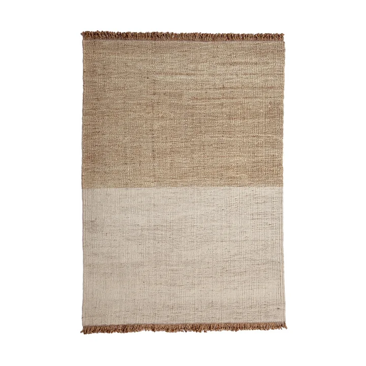 nanimarquina - Tapis Tres Stripes Vegetal, 170 x 240 cm, marron (Édition exclusive)