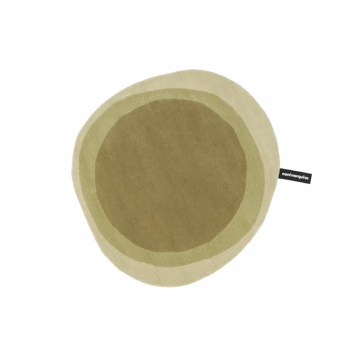 nanimarquina - Layers Tapis, Ø 80 cm, vert (édition exclusive)