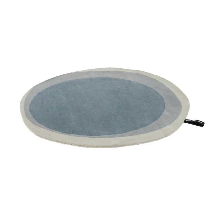 nanimarquina - Tapis Layers, Ø 120 cm, bleu / vert (édition exclusive)