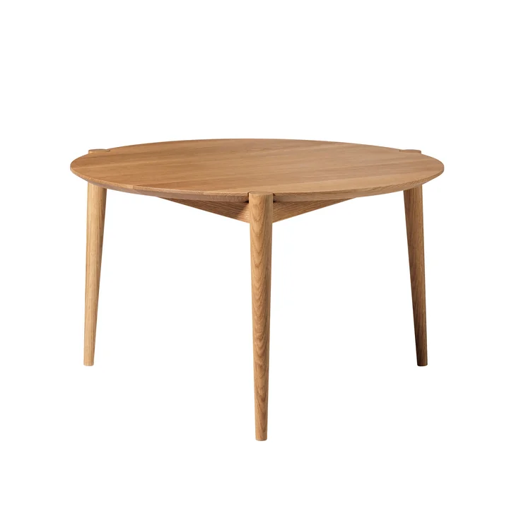 FDB Møbler - D102 Søs Table basse Ø 70 cm, chêne huilé