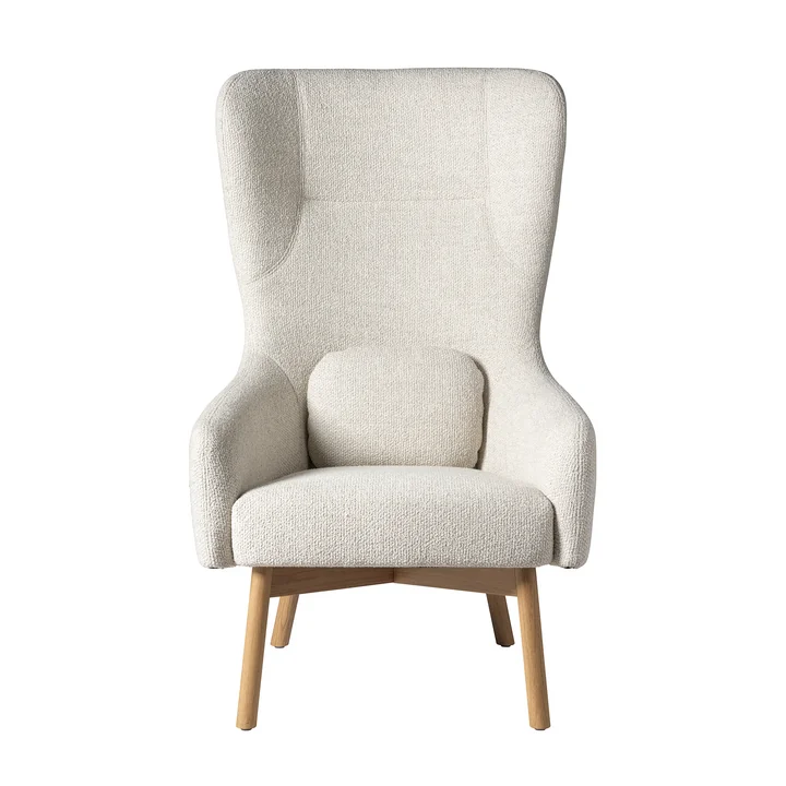 FDB Møbler - Gesja L35 fauteuil, chêne / beige (Monza 00)
