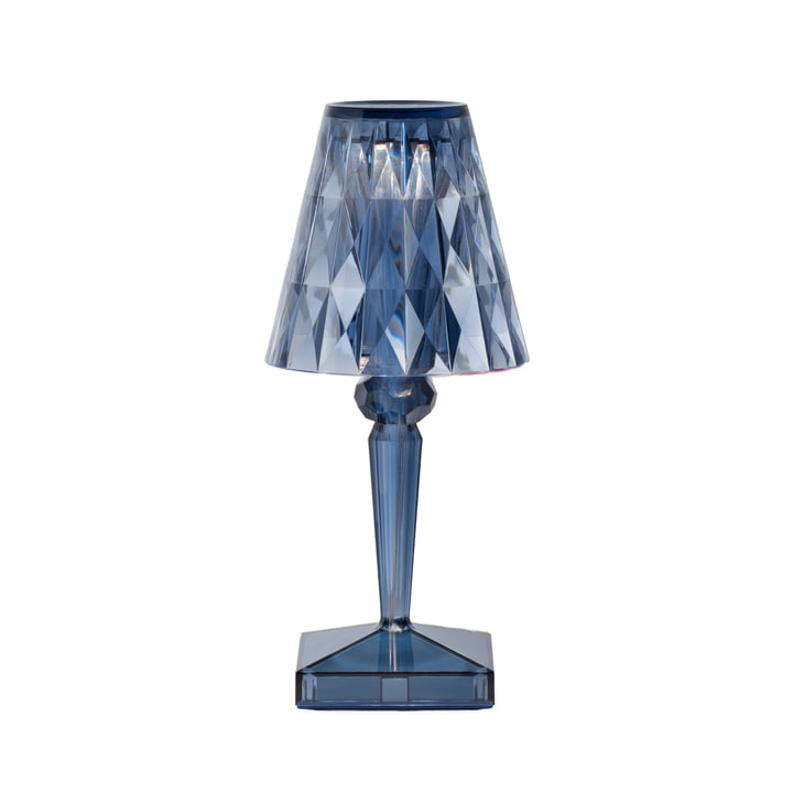 Kartell - Battery Lampe de table à accu H 26 cm, bleu ciel