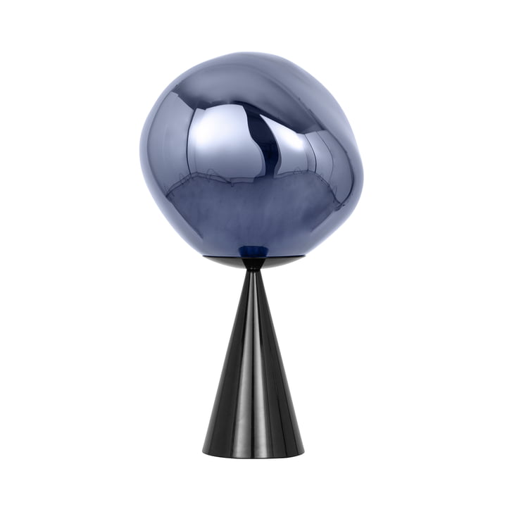 Tom Dixon - Melt Cone Fat LED lampe de table, smoke / noir