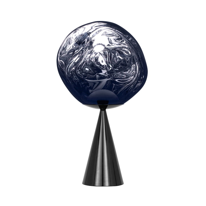 Tom Dixon - Melt Cone Fat LED lampe de table, smoke / noir