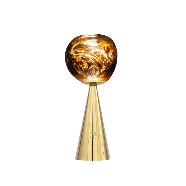 Tom Dixon - Melt LED lampe de table avec batterie, or