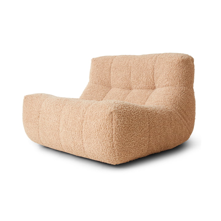 HKliving - Lazy Lounge Chair frizz, beige