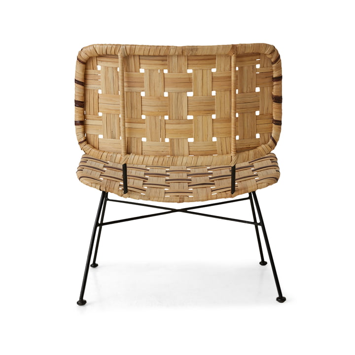 HKliving - Fauteuil lounge en rotin, naturel