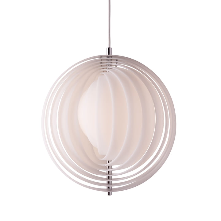 Verpan - Moon Opal Lampe suspendue, Ø 34 cm, blanc opalin