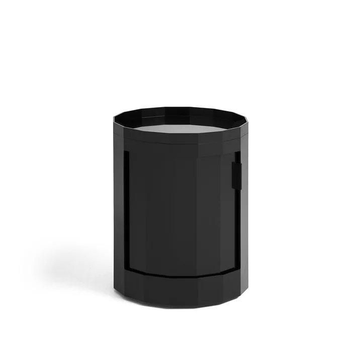 Facet Cabinet avec pieds et roulettes, bas, anthracite de HAY