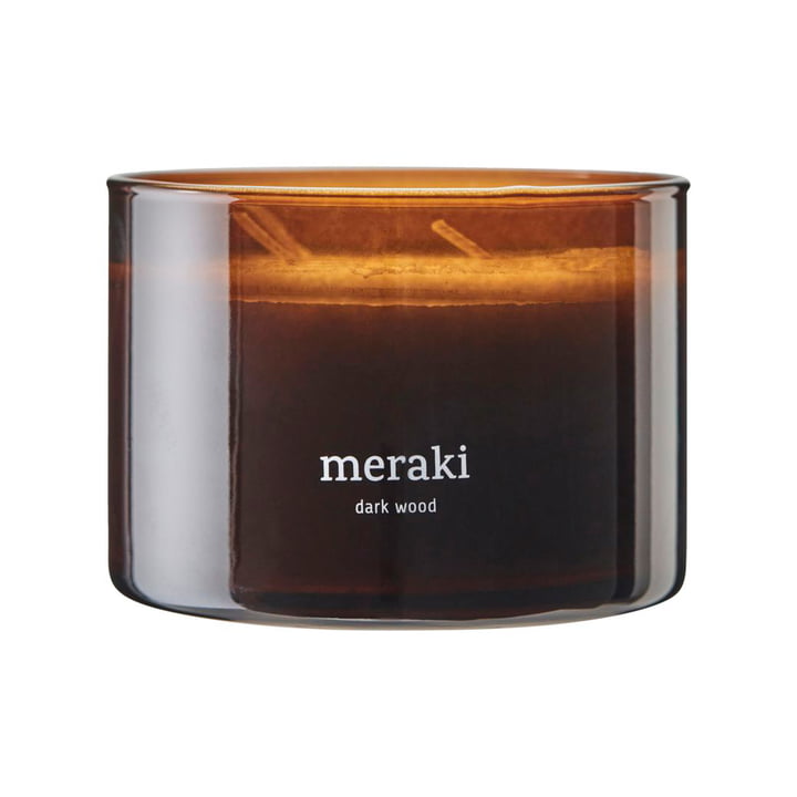 Meraki - Bougie parfumée, Ø 10 cm, dark wood