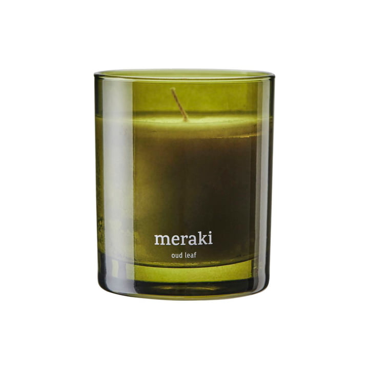 Meraki - Bougie parfumée, Ø 8 cm, Oud leaf