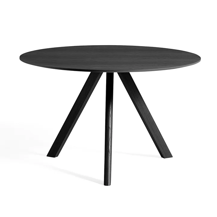 HAY - Copenhague CPH20 2. 0 Table Ø 120 cm, chêne laqué noir