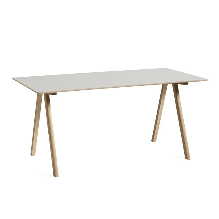 HAY - Copenhague CPH10 2. 0 Table, 160 x 80 cm, chêne laqué / blanc cassé