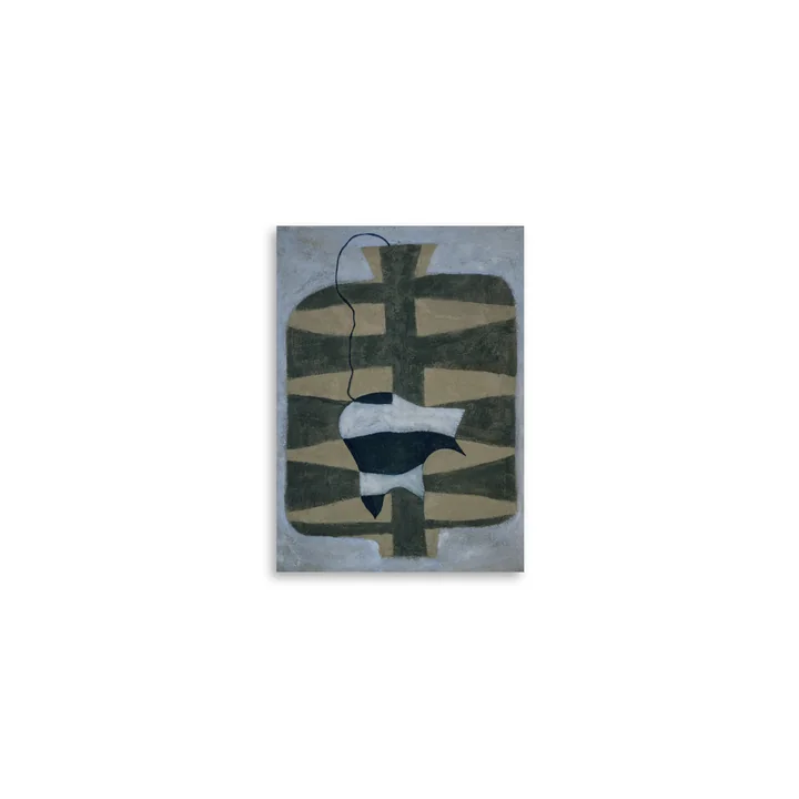 Paper Collective - Affiche Blue Lilly, 21 x 29,7 cm (A4)