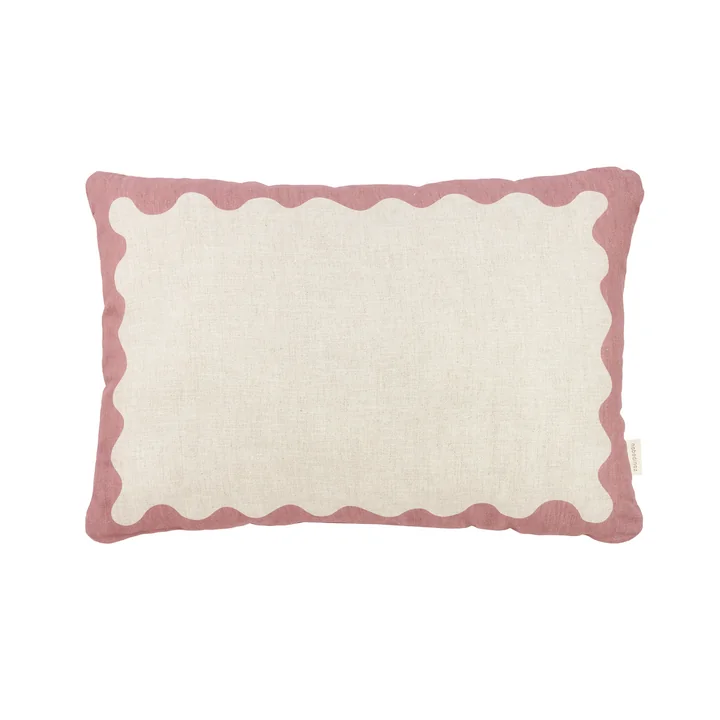 Nobodinoz - Vibes Coussin L, 45 x 30 cm, rose