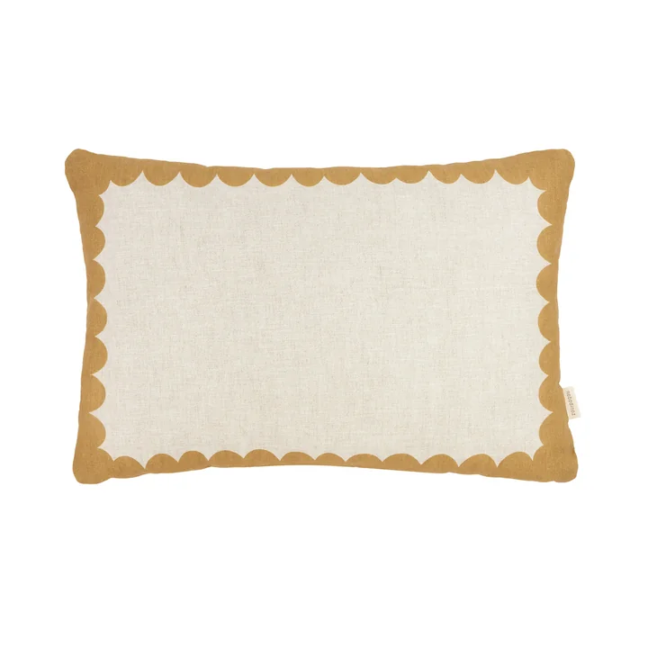 Nobodinoz - Vibes Coussin L, 45 x 30 cm, moutarde