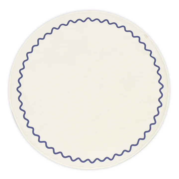 Nobodinoz - Vibes Tapis de jeu, Ø 105 cm, bleu