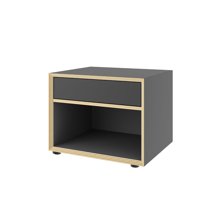 Müller Small Living - Vertiko petite commode avec tiroir en haut, anthracite