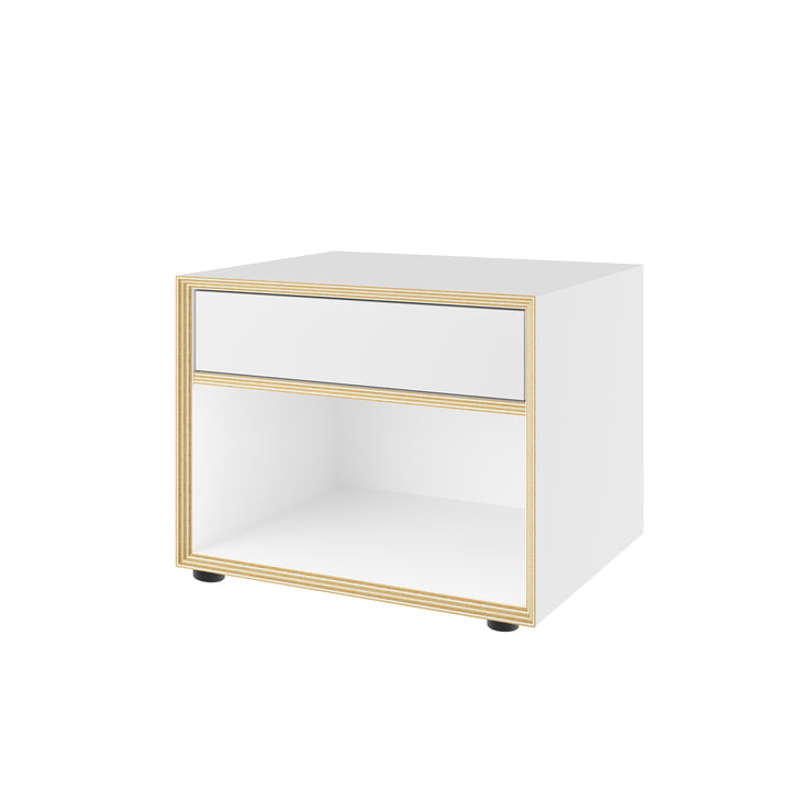 Müller Small Living - Vertiko petite commode avec tiroir en haut, blanc