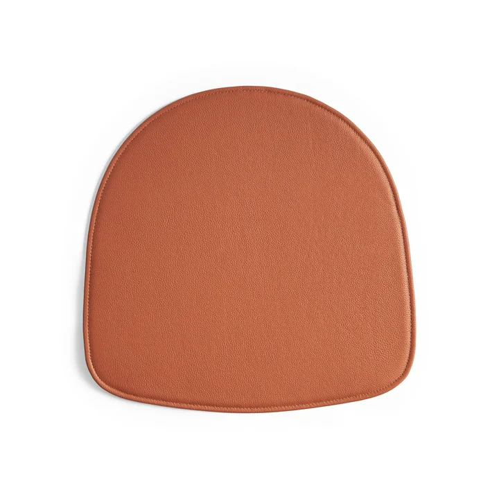 HAY - Coussin d'assise pour chaise AAC avec accoudoirs, cuir cognac (Scozia)