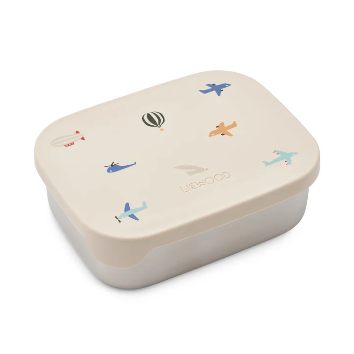 LIEWOOD - Arthur boîte à lunch en acier inoxydable Aviator, ecru