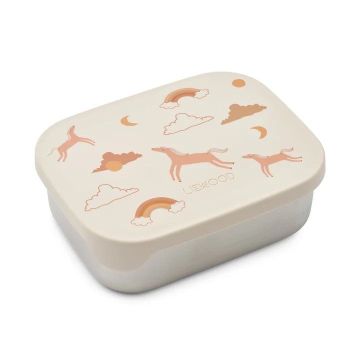 LIEWOOD - Arthur boîte à lunch avec couvercle, acier inoxydable, Dream, ecru