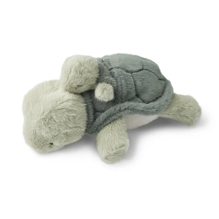 LIEWOOD - Berto Teddy Tortue avec bébé, faune green