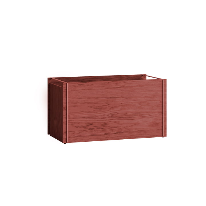 Moebe - Caisse de rangement, chêne / earthy red