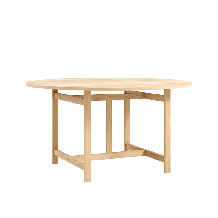 Moebe - Table de salle à manger, Ø 130 cm, chêne naturel